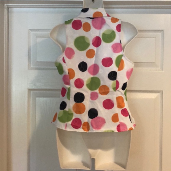 Randy Kemper sleeveless button down top - Picture 2 of 5